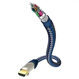 Кабель HDMI v.2.0a Inakustik Premium High Speed HDMI Cable with Ethernet 0,75m - мініатюра 1