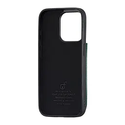 Чохол Jinduka Leather Pocket iPhone 15 Pro Green - мініатюра 3