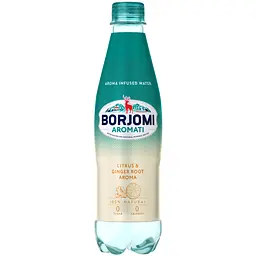 Напій безалкогольний Borjomi Aromati газований з ароматом Цитрусових та Кореню імбиру 0.5 л