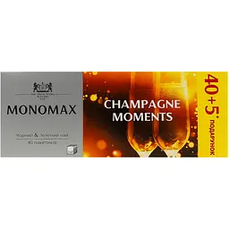 Уцінка. Чай чорний та зелений Monomax Champagne Moment в пакетиках 67.5 г (45 шт. х 1.5 г) - мініатюра 3