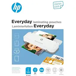 Плівка для ламінування HP Everyday Laminating Pouches, Starter Set, 80 Mic, 60 x 95, 100 pcs (25 x A (9158) (838144)