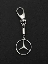 Срібний брелок Mercedes (Мерседес) (9003) - мініатюра 2