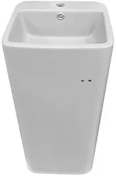 Умивальник Newarc Aqua 40x40 підлоговий з тримачем для рушника білий 9412W, Білий - мініатюра 3