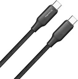 Кабель 1m Type-C/Type-C Colorway (TPE embossed) (PD Fast Charging 60W) 3А чорний