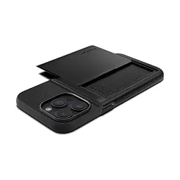Чехол Spigen Slim Armor CS для iPhone 15 Pro Max Black (ACS06589) + защитное стекло - мініатюра 6