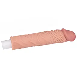 Насадка на пеніс Lovetoy Pleasure 18.5 см тілесний - мініатюра 4