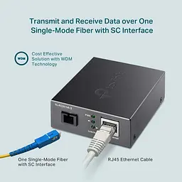 Гігабітний WDM медіаконвертер, FC311A-2 TP-LINK - мініатюра 7