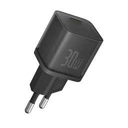 Мережевий зарядний пристрій Baseus GaN5S Fast Charger 1C 30W EU чорний P10162504113-00 - мініатюра 4