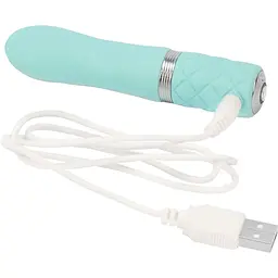 Розкішний вібратор Pillow Talk - Flirty Teal з кристалом Сваровські - мініатюра 4