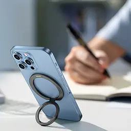 Тримач для телефону Baseus Halo Series Foldable Metal Ring (Single ring) (SUCH00001) Grey - мініатюра 3