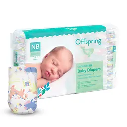 Підгузки Offspring FairyTale, розмір NB, до 4 кг 56 шт (DP-OI-FAT-NB56P-FRT)