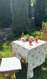 Водовідштовхувальна Скатертина Великодня пасочка (блакитна) 150х110 см - мініатюра 7