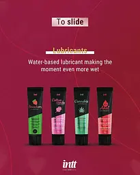 Лубрикант на водній основі Intt Strawberry (100 мл) Intt SO7132 93584 - мініатюра 3