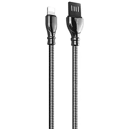 Кабель ColorWay USB - Apple Lightning (metal spring) 2.4А 1 м Black - мініатюра 5