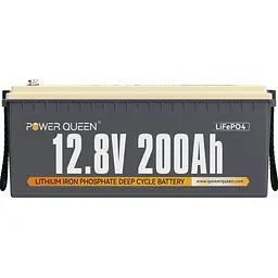 Акумулятор Power Queen LiFePO4 12V (12.8V/200Ah/2560Wh) (P12V200-100-BASIC-8-A160) [158029] - мініатюра 3