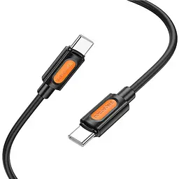 Дата кабель Borofone BX114 Structure Type-C to Type-C 60W (1m) Black - мініатюра 4