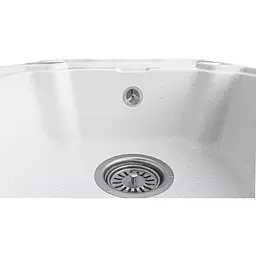 Мийка кухонна Valetti 78N гранітна 620х425 мм біла - мініатюра 9