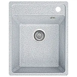 Мийка кухонна Valetti 85C гранітна 510х410 мм сіра - мініатюра 3