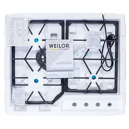 Поверхня газова на металі WEILOR GM W 604 WH - мініатюра 11