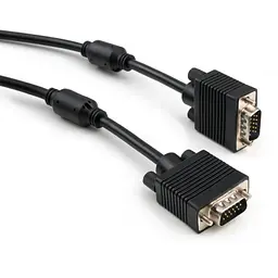 Кабель мультимедійний VGA 10.0m ferrits Vinga (VCPVGAF10BK)