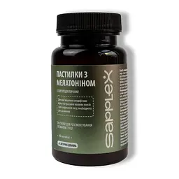 Вітаміни Sapplex для сну Грушеві льодяники з мелатоніном 1 мг 30 шт. 