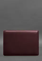 Шкіряний чохол BlankNote для MacBook 14 дюйм Бордовий Crazy Horse - мініатюра 2