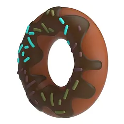 Ерекційне кільце Pretty Love Choco Super Donut різнобарвне - мініатюра 3