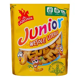 Крекер Lajkonik Junior Щасливі літери 120 г