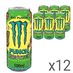 Напій енергетичний безалкогольний Monster Energy Rio Punch з/б 0.5 л 12 шт.
