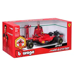 Автомодель з фігуркою Bburago Ferrari SF-23, 1:24 в асортименті (18-26809) - мініатюра 9