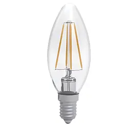 Лампа світлодіодна свічка ретро Electrum Filament 4W E14 3000K (A-LC-1942) - мініатюра 2