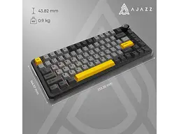 Клавіатура Ajazz AK820 Max Plus Black Grey Yellow (AK820MAX-DD-BGY) - мініатюра 7