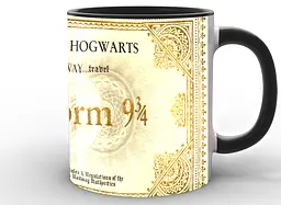 Кружка GeekLand Harry Potter Гаррі Поттер Квиток на Гоґвортс Експрес HP.02.032 чорна - мініатюра 3