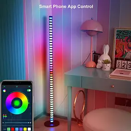 Підлогова кутова LED лампа RGB Magic 2 Bluetooth USB with app Black Epik teh0029694 - мініатюра 2