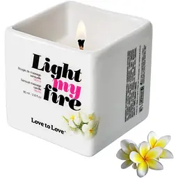 Масажна свічка Love To Love Light My Fire Monoi (80 мл) - мініатюра 2