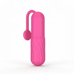Віброкулька з хвостиком 10 режимів USB 8,4 см Рожевий K0600-2