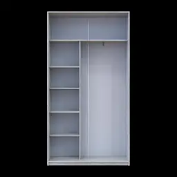Шафа купе Doros Сіті Лайт Сосна Натті 2 Дзеркала 120х45х225 (80736504) - мініатюра 4