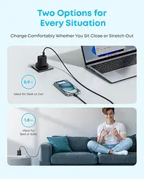 Кабель Anker USB-A → USB-C 0,9 м, нейлоновий, комплект 2 шт для заряджання та передачі даних - мініатюра 5