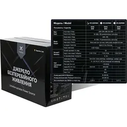 Пристрій безперебійного живлення Vinga LED 650VA metal case with USB (VPE-650PRMU) - мініатюра 6