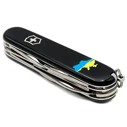 Ніж Victorinox Climber Ukraine 91мм 14функ чорн Мапа України син-жовт. - мініатюра 4