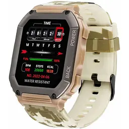 Смарт-годинник Gelius Pro Tactical Navy GP-SW007 IP68 military (Global) - мініатюра 5