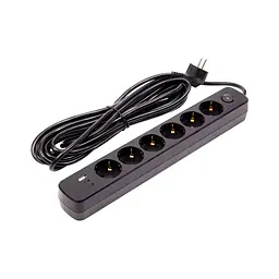 Мережевий фільтр живлення PowerPlant 7м, 6 розеток,USB, Type-C (YS-N6086/7c) (EX610686)