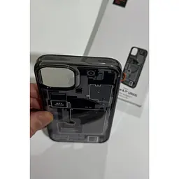 Чохол оригінальний протиударний Spigen Ultra Hybrid Crystal MagSafe для iPhone 14 Plus/15 Plus Zero One ACS06664 - мініатюра 8