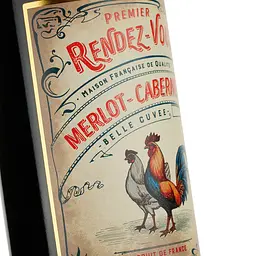Вино Premier Rendez-Vous Merlot-Cabernet IGP Pays d'Oc 2020 червоне сухе 0.75 л - мініатюра 3