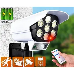 Вуличний Led прожектор XPRO CL-877A сенсорний у вигляді камери із сонячною панеллю та пультом (MER-15365_245) - мініатюра 6