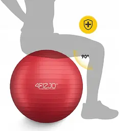 М'яч для фітнесу (фітбол) 4FIZJO 85 см Anti-Burst Red (P-5907739316387) - мініатюра 4