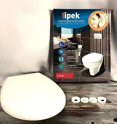 Сидіння для унітазу з мікроліфтом NKP IPEK 0304 Soft Close+Quick Release з термопласту - мініатюра 2