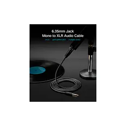 Кабель мультимедійний 6.35mm M to XLR F 2.0m AV131 black Ugreen (20719) - мініатюра 3