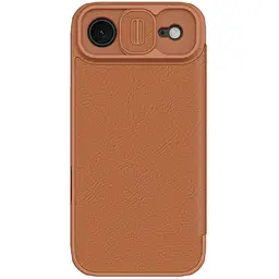Шкіряний чохол-книжка Nillkin Qin Pro Camshield для Apple iPhone 17 Air (6.5) Brown - мініатюра 3