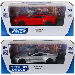 Автомодель TechnoDrive Aston Martin Vanquish червоний сріблястий (250952)